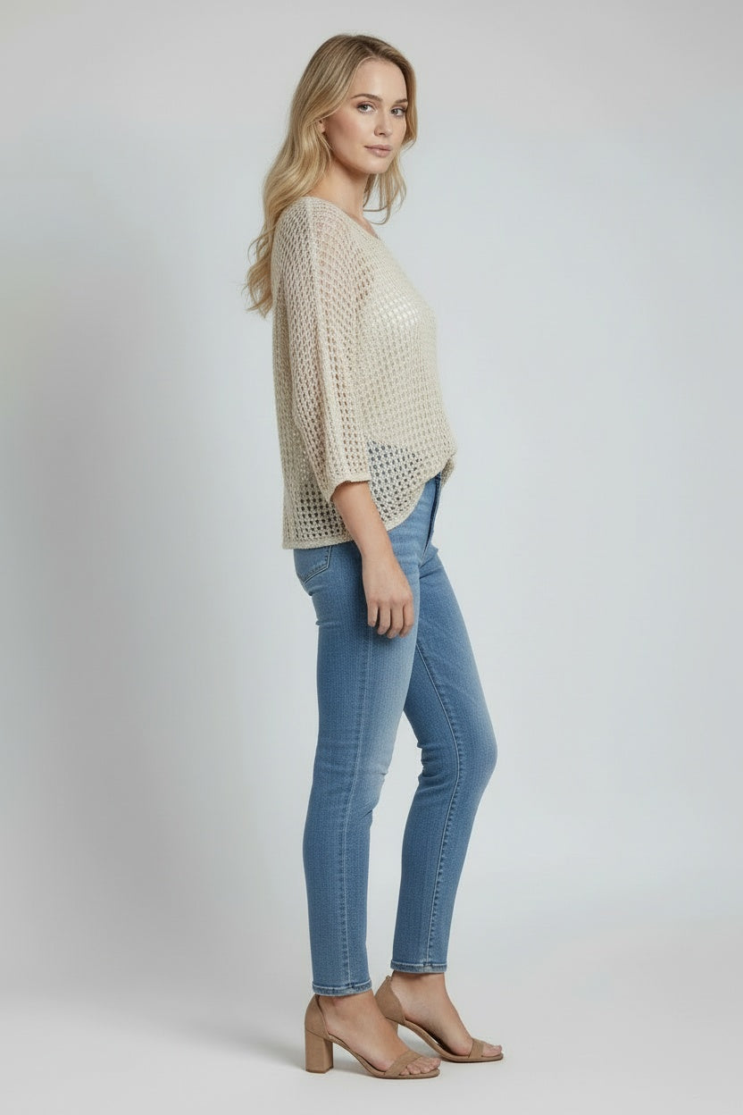 Crochet Knit Cover Up Crop Top