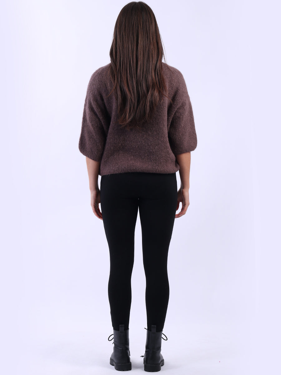 Cropped Baggy Knit Wooly Jumper