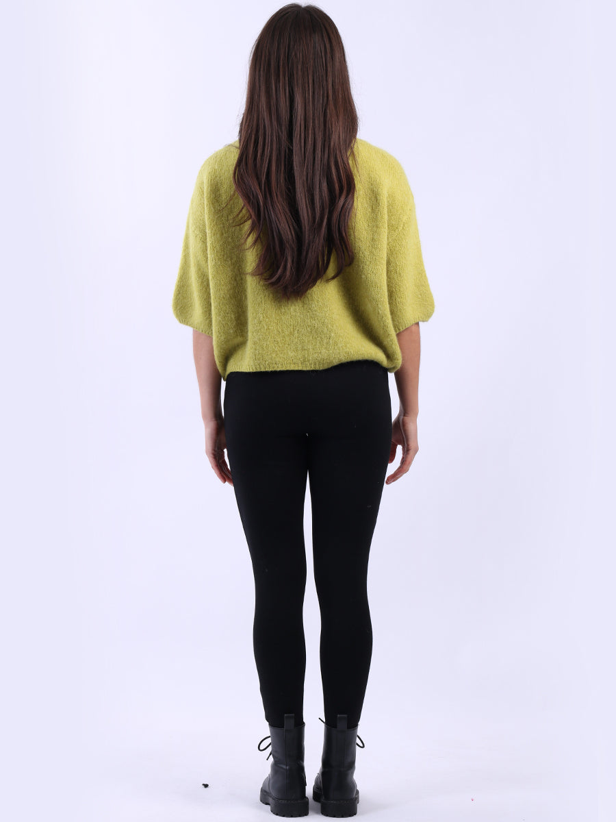 Cropped Baggy Knit Wooly Jumper