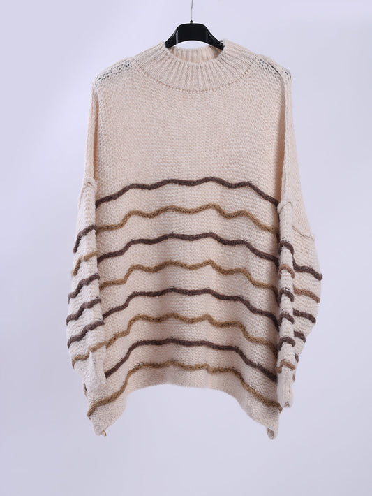 Multi Stripes Knitted Wooly Jumper