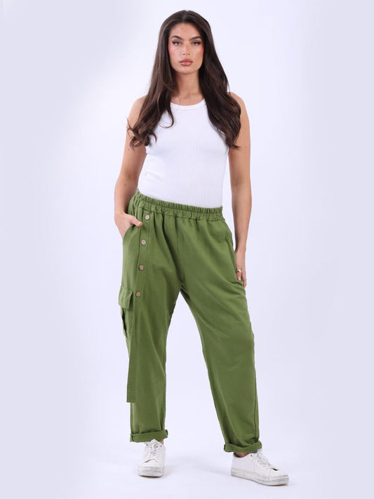 Women Solid Cotton Regular Fit Jogger Pant