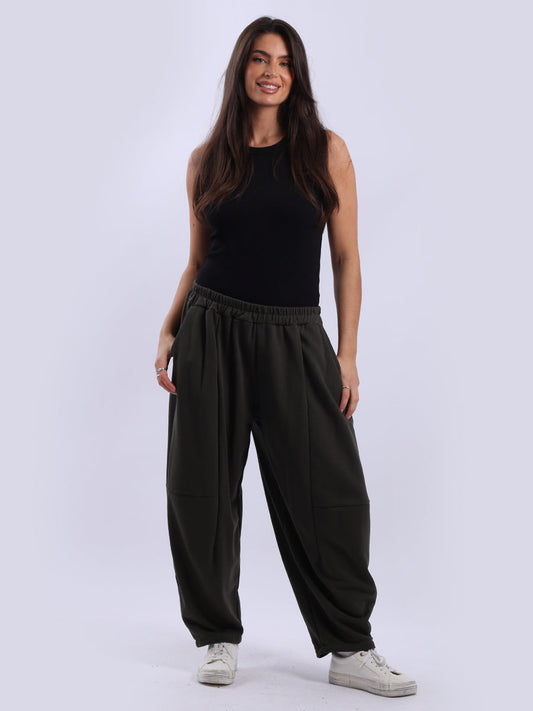 Relaxed Fit Women Cotton Trouser