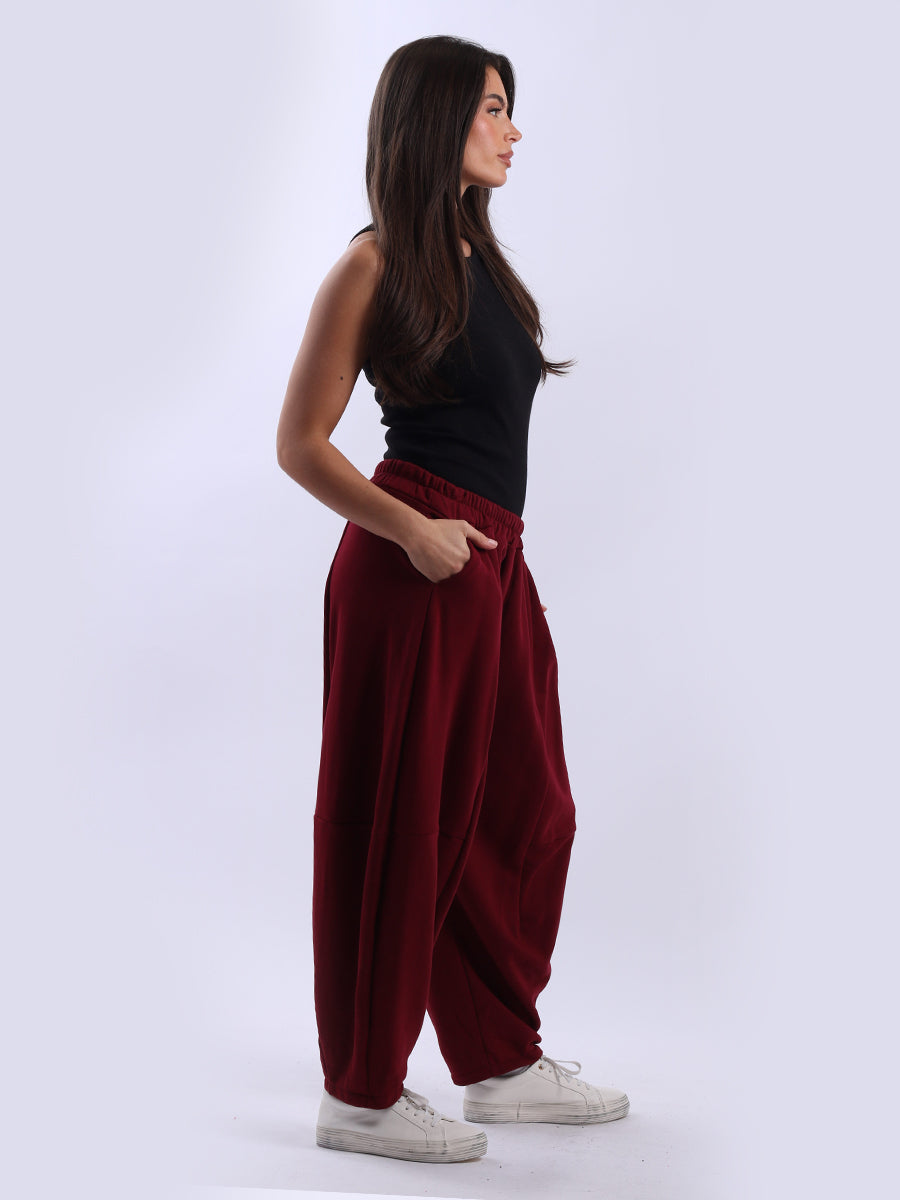 Relaxed Fit Women Cotton Trouser