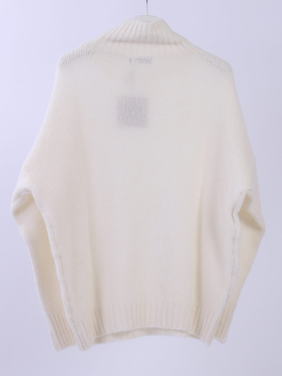 Plain Knitted Crop Woolen Jumper