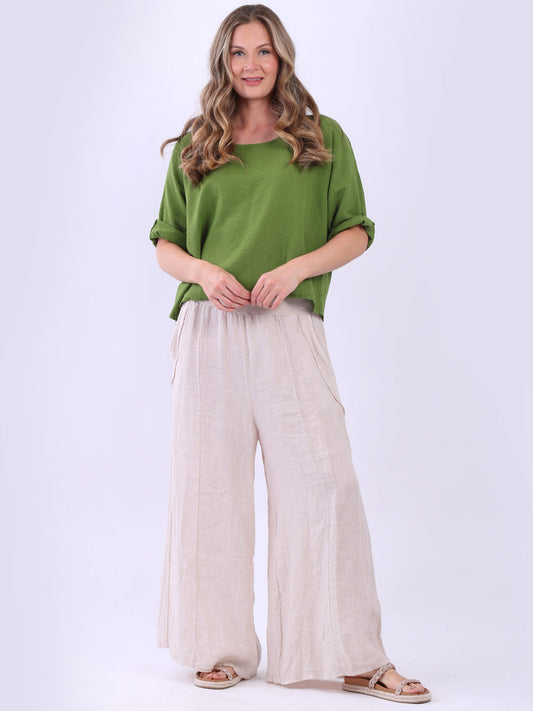 Italian Plain Vintage Wash Crop Top