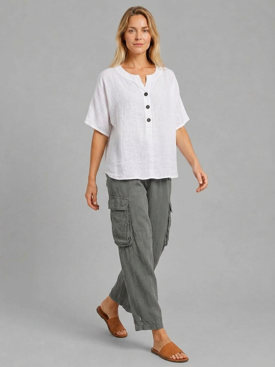 Plain Cotton Top White