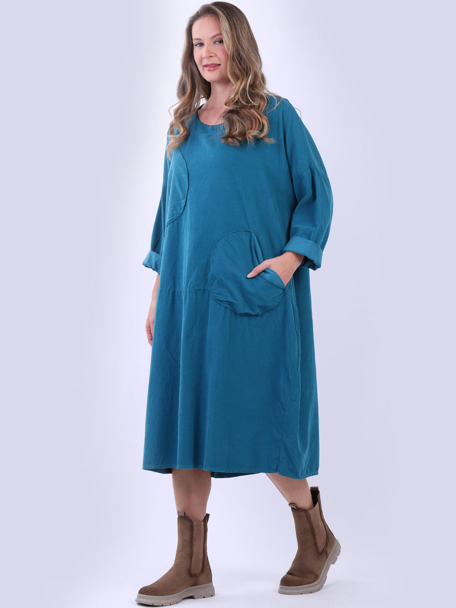 Women Solid Cotton Mid Length Dress