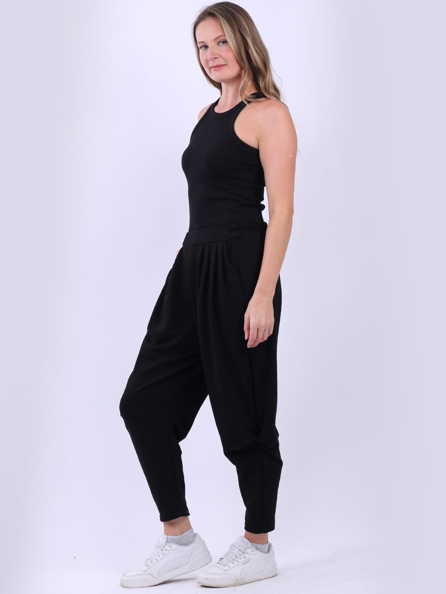 Ladies Pleated Comfy Wooly Trouser