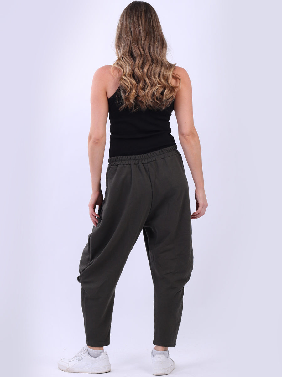 Ladies Pleated Comfy Wooly Trouser