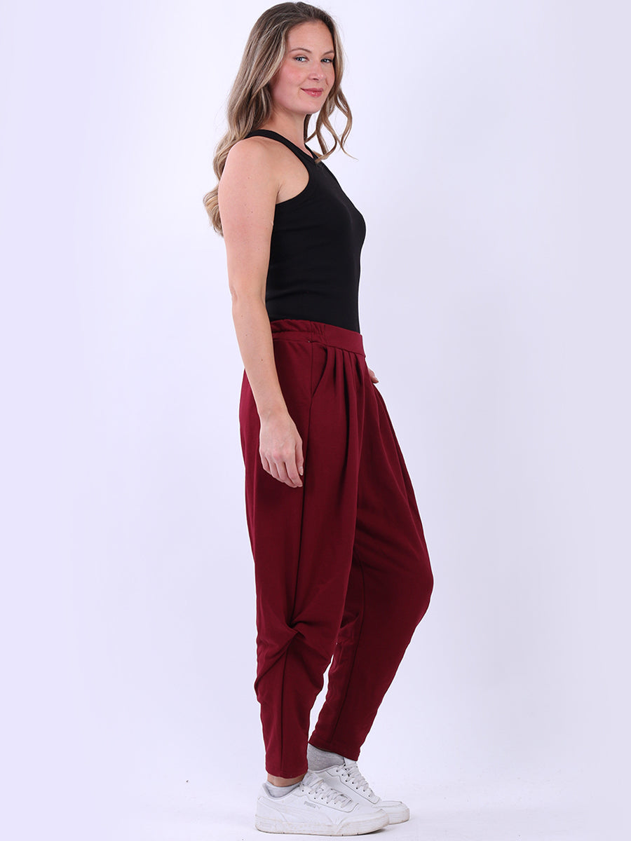 Ladies Pleated Comfy Wooly Trouser