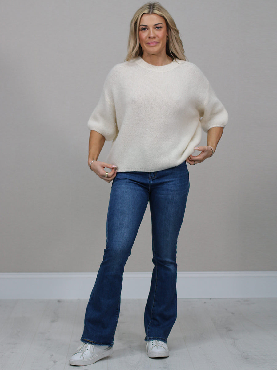  Knitted Baggy Jumper Beige