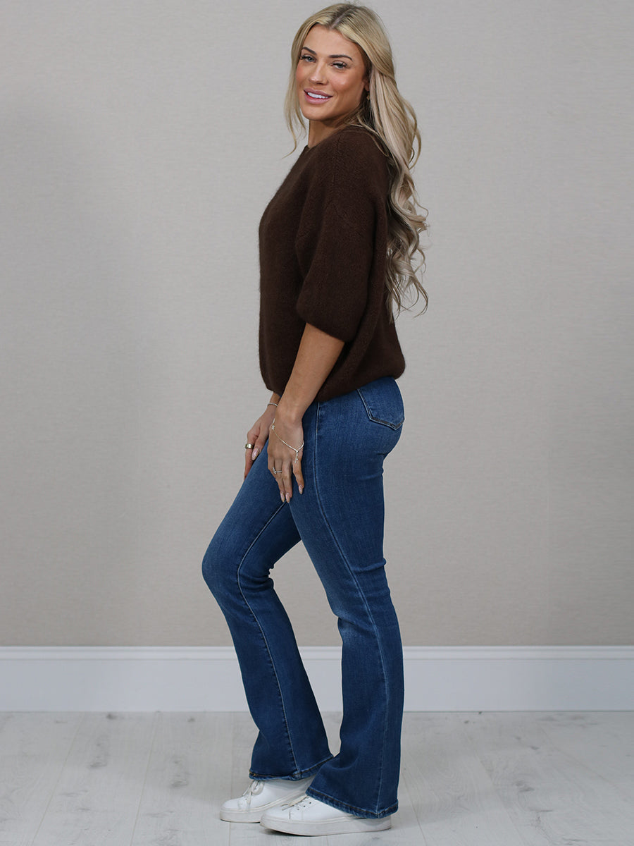 Italian Women Knit Crop Jumper Top