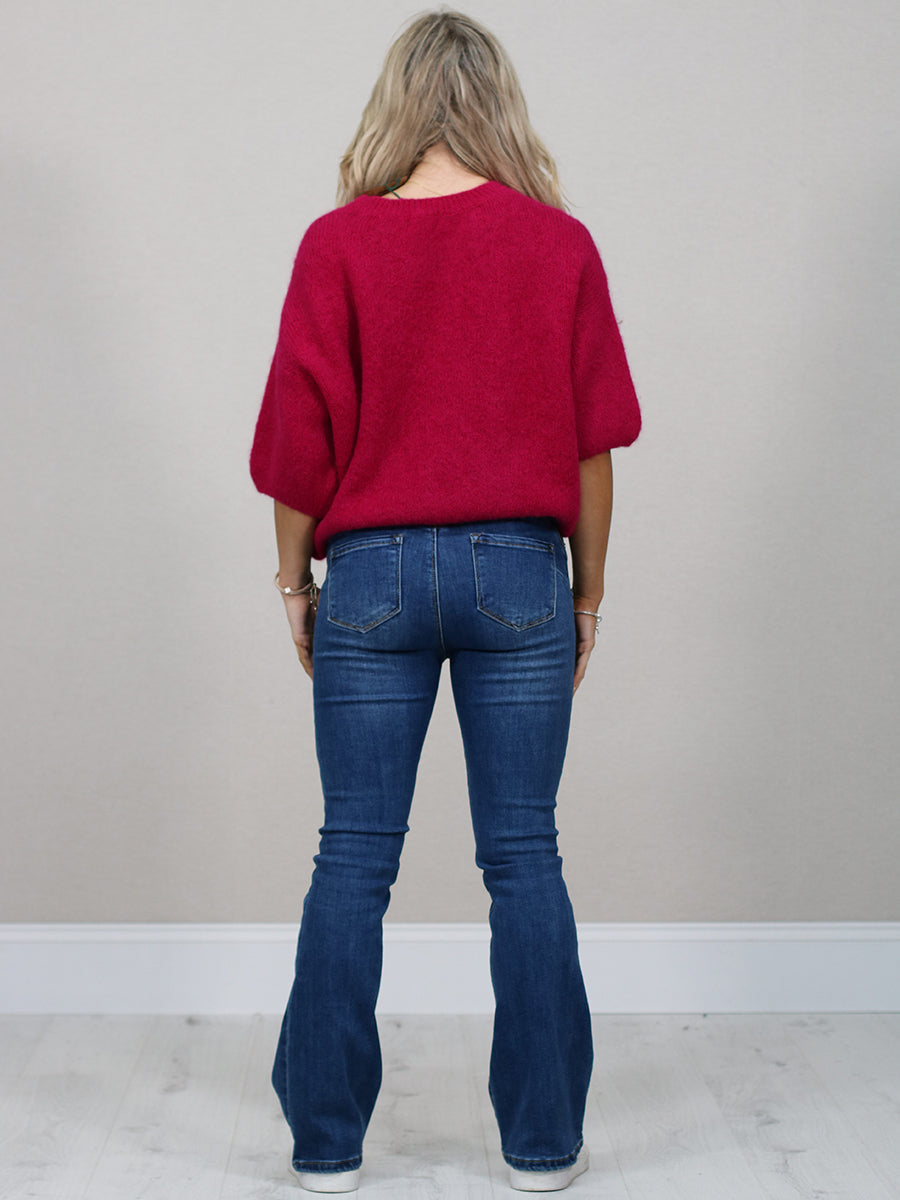 Italian Women Knit Crop Jumper Top