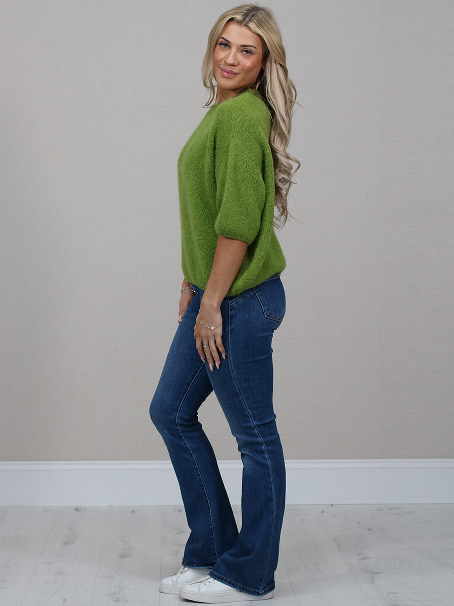 Italian Women Knit Crop Jumper Top