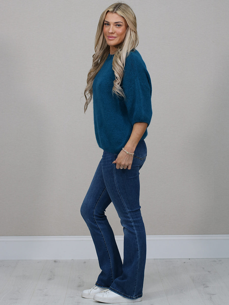 Italian Women Knit Crop Jumper Top