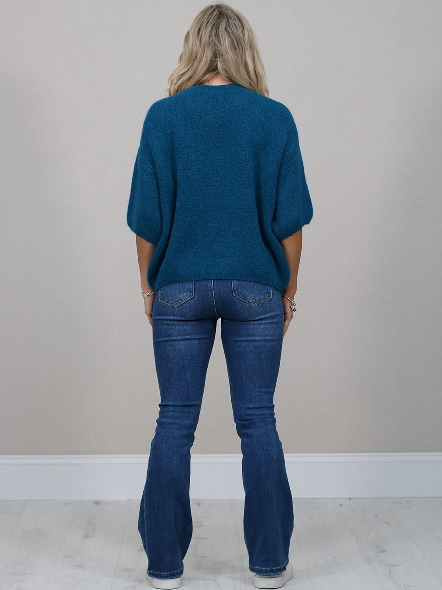 Italian Women Knit Crop Jumper Top