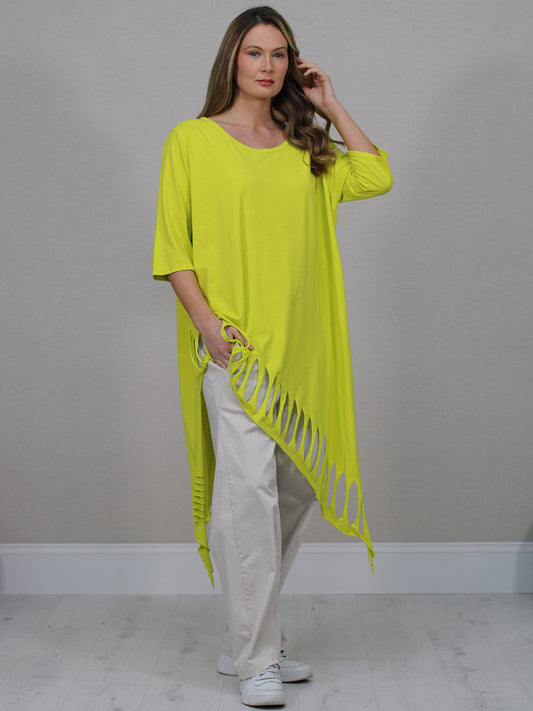 Plus Size Cotton Top Lime Green