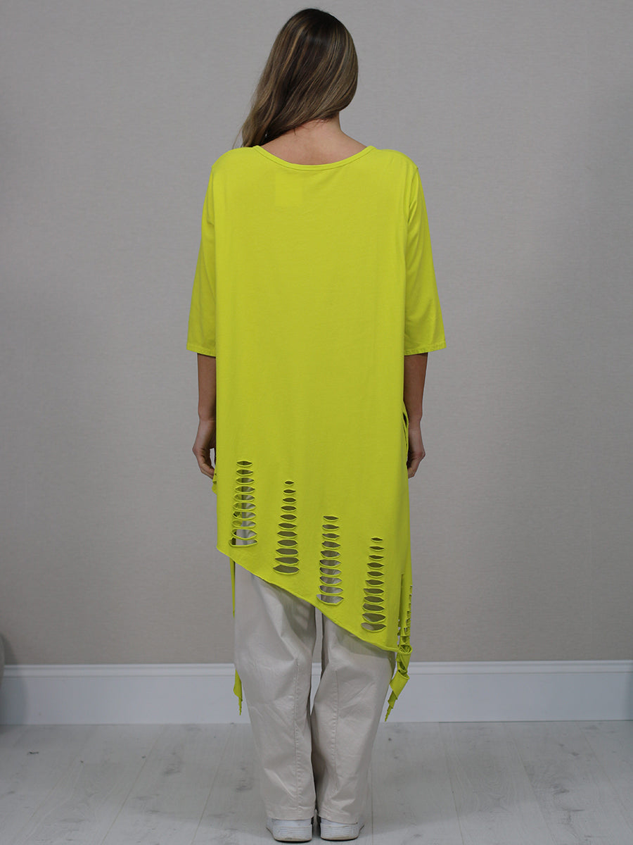 Plus Size Cutout Detail Cotton Top