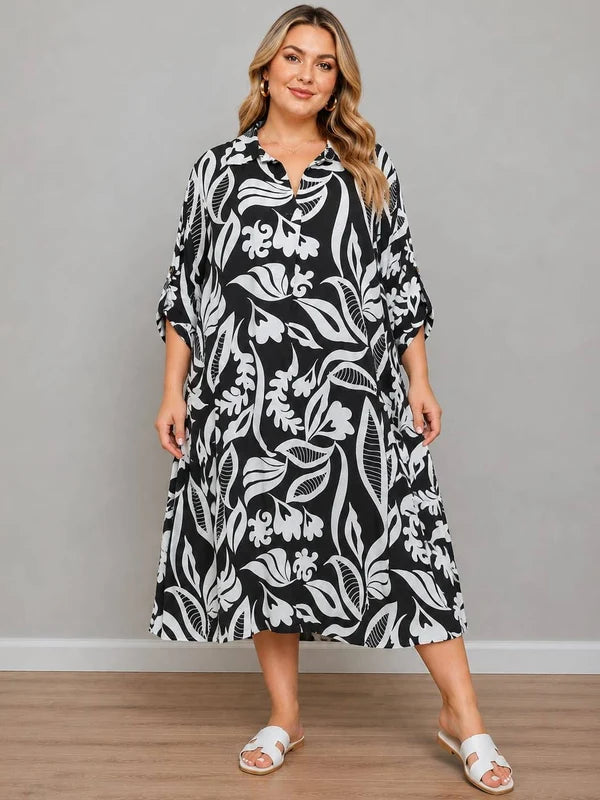 Ladies Side Pocket Formal Shirt Dress