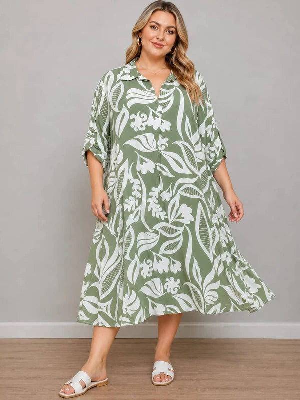 Ladies Side Pocket Formal Shirt Dress