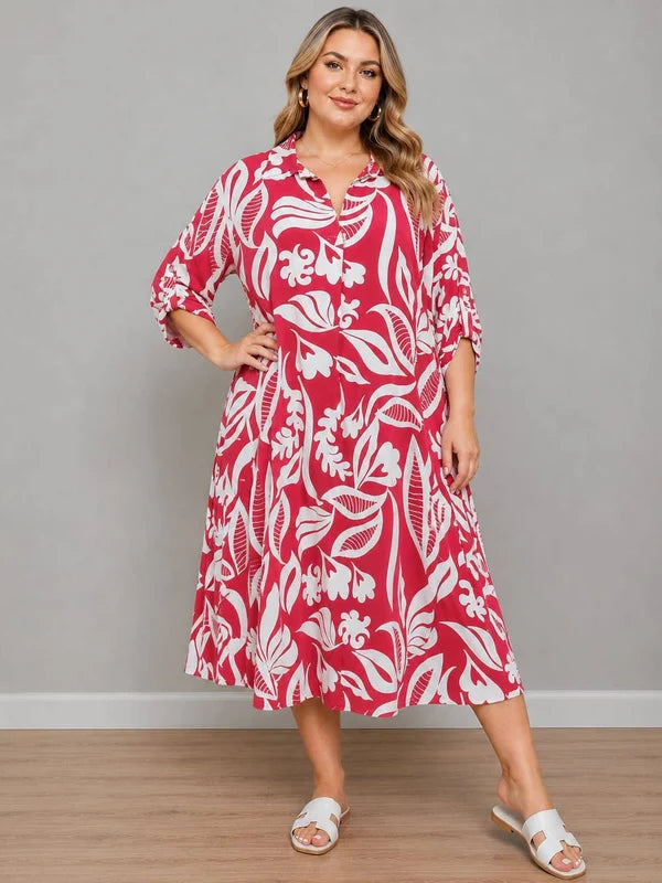 Ladies Side Pocket Formal Shirt Dress