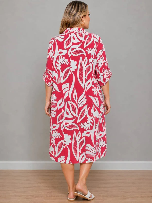Ladies Side Pocket Formal Shirt Dress