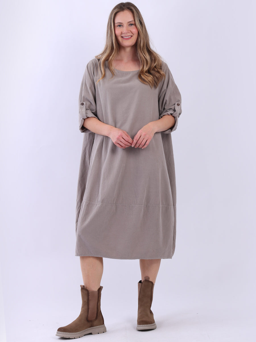 Oversized Corduroy Dress Mocha
