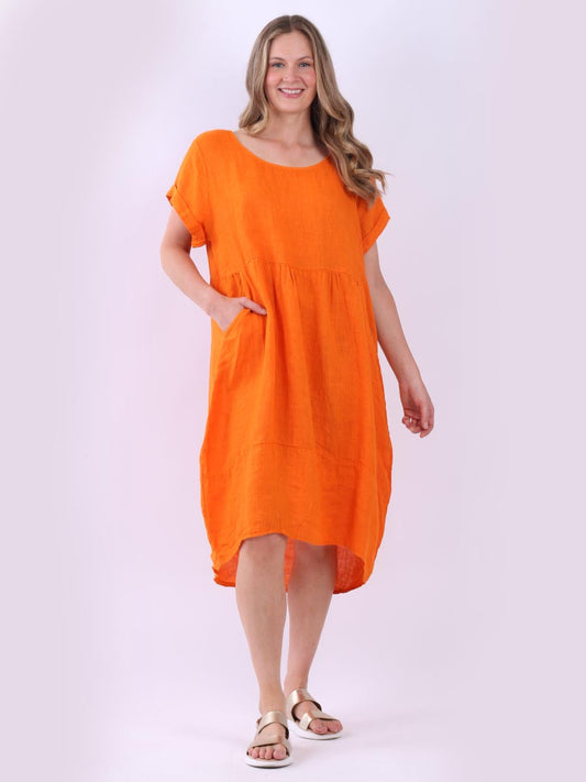 italian linen plus size dresses Made In Italy Plus Size Linen Dress