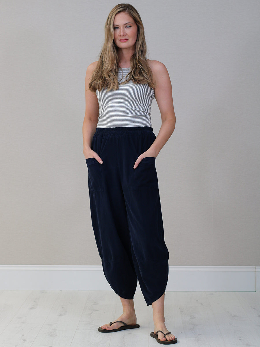 Cotton Corduroy Trouser Navy