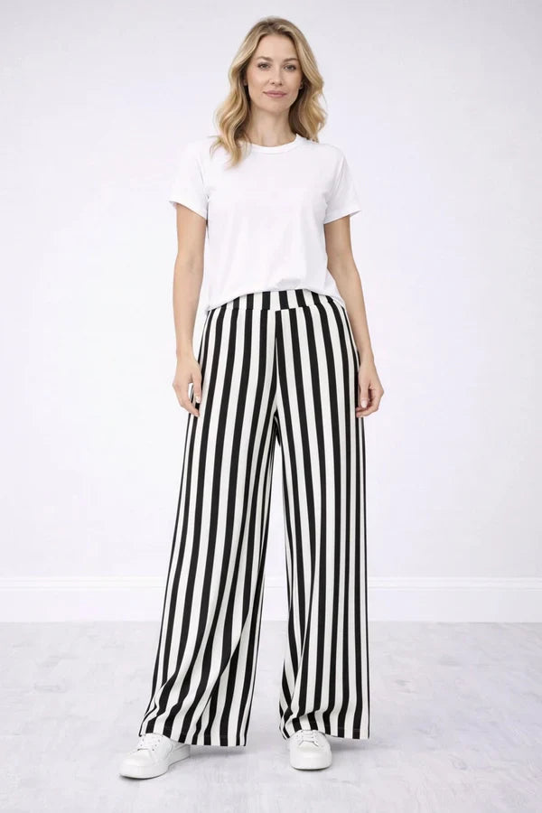 Women Stripy Print Palazzo Pant
