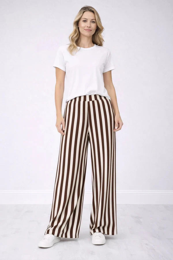 Women Stripy Print Palazzo Pant