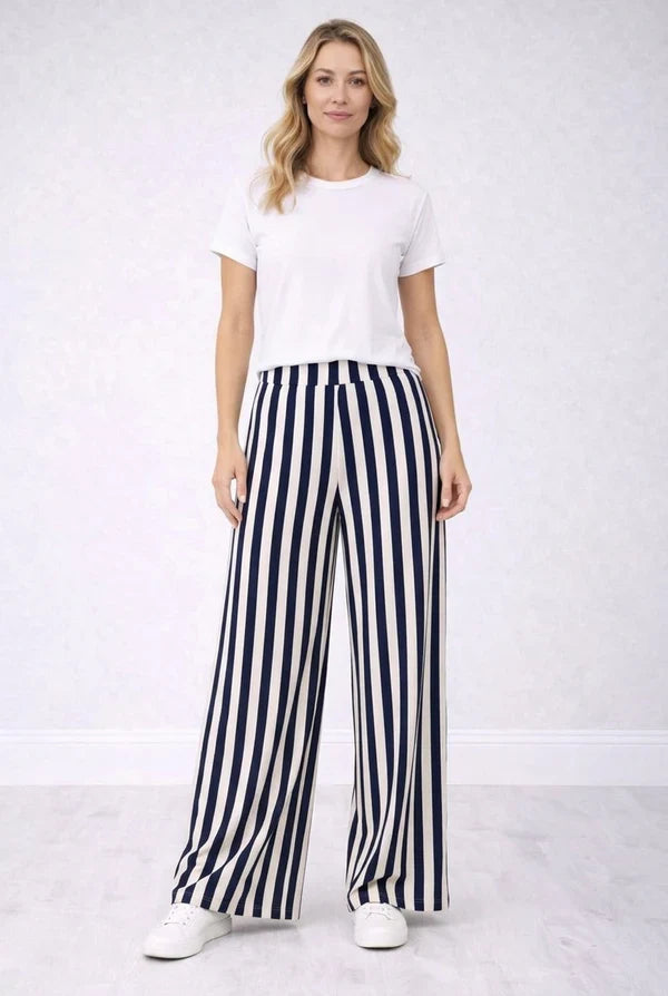 Women Stripy Print Palazzo Pant