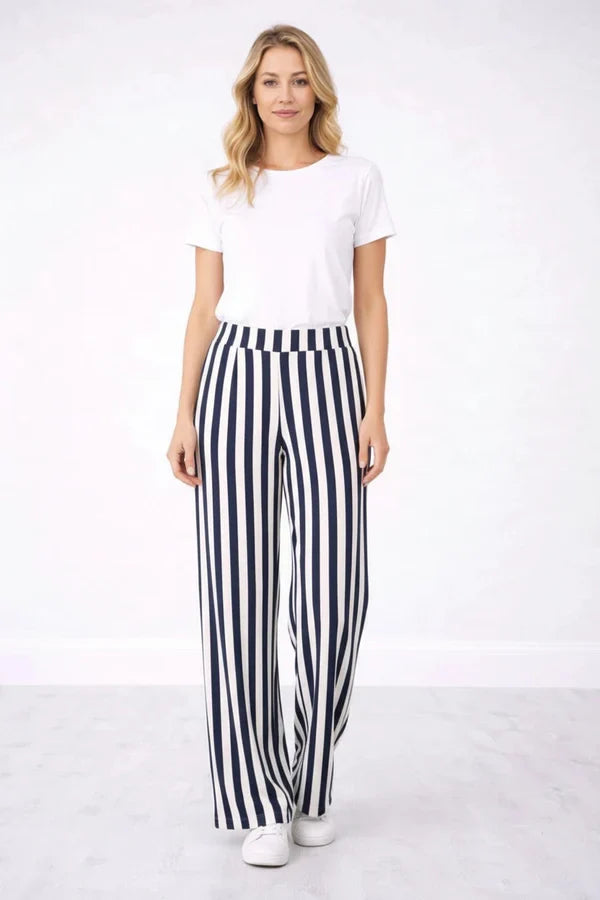 Women Stripy Print Palazzo Pant