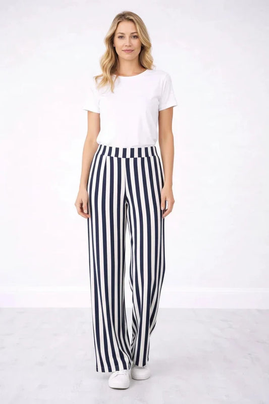 Women Stripy Print Palazzo Pant