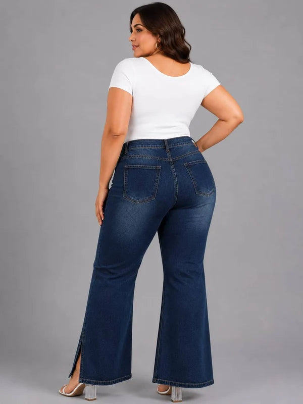 wide leg denim Jeans Denim