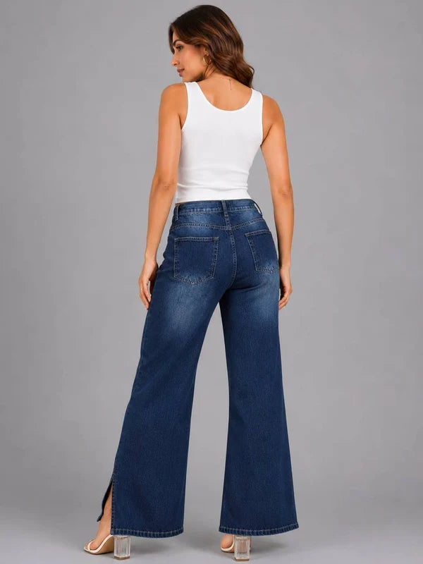 wide leg denim Jeans Denim