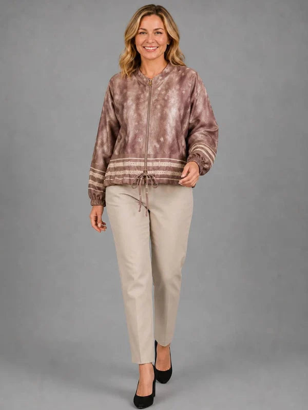 Leopard Crop Jacket Mocha