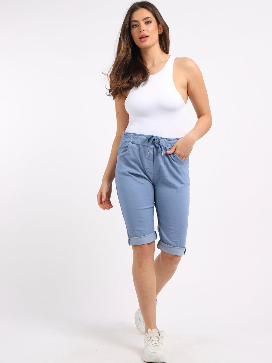 Plain Magic Shorts Denim