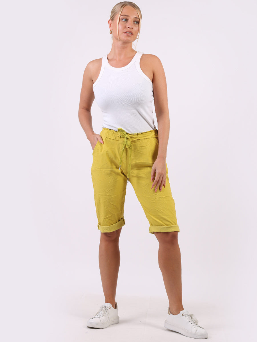 Plain Magic Shorts Mustard