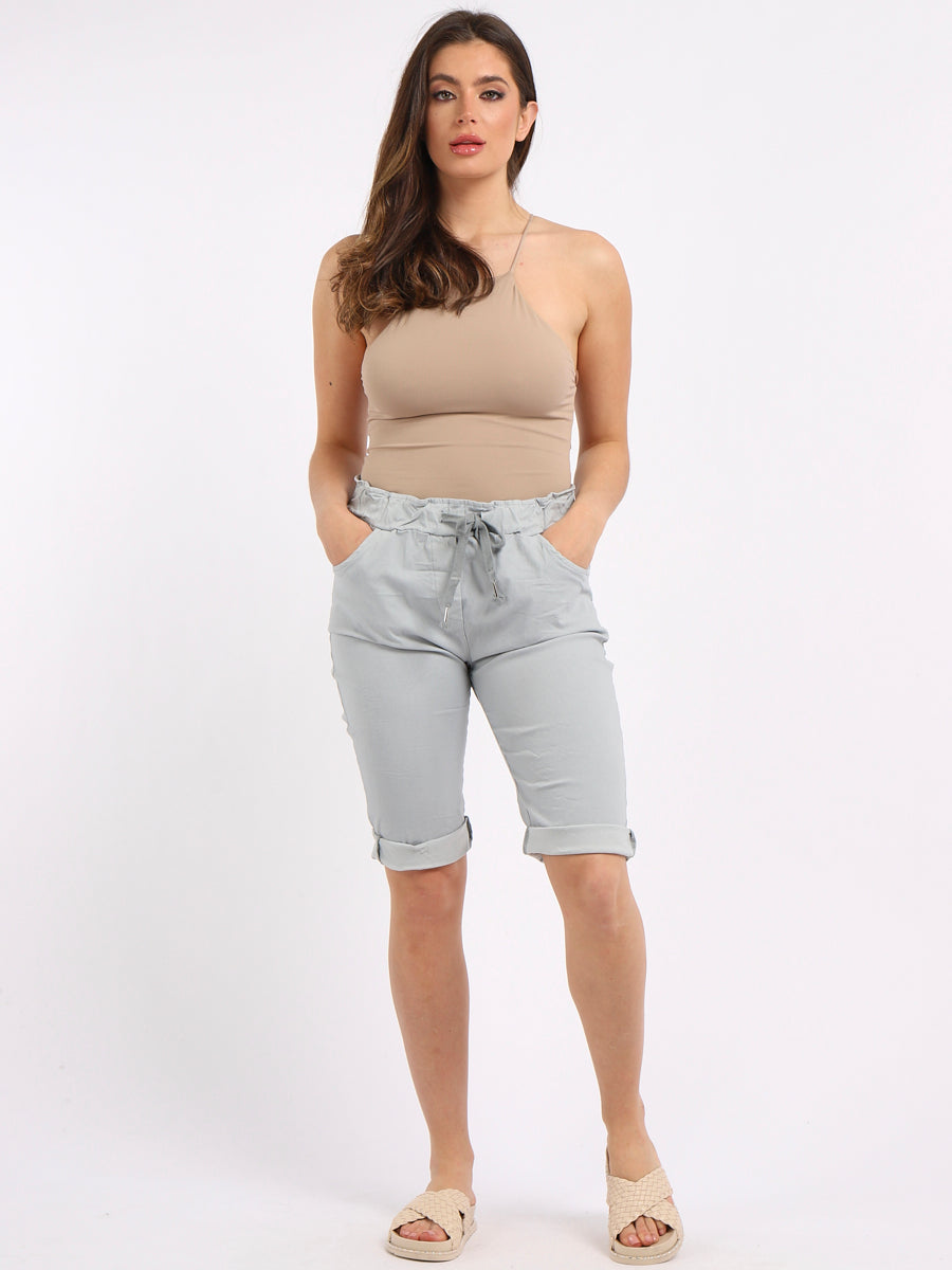 Plain Magic Shorts Silver