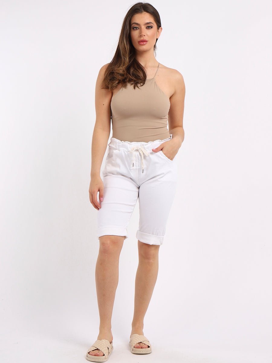 Plain Magic Shorts White